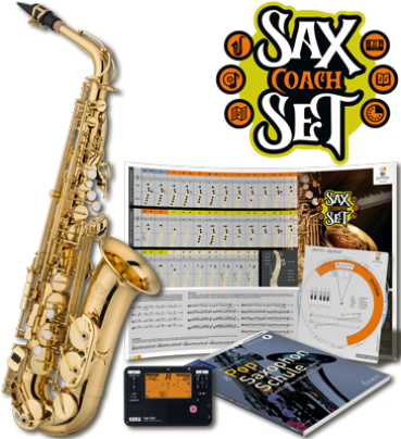 Es-Alt-Saxophon JUPITER JAS700QW-SCS Sax Coach Set