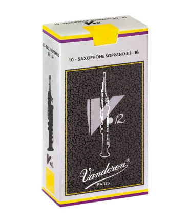 Blätter für Sopransaxophon Vandoren V12  - 10 Stk. Packung