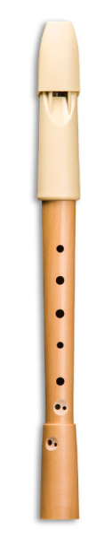 Sopran Blockflöte Mollenhauer Prima 1094 beige barock Doppelloch