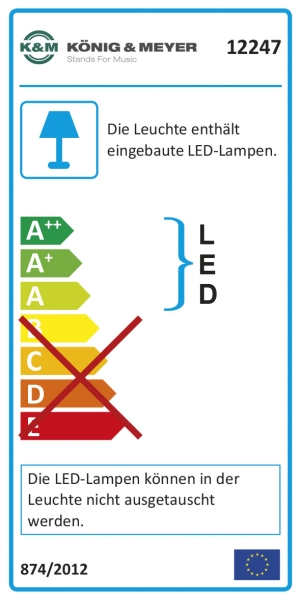Notenpultleuchte K&M 12247 »T-Model LED FlexLight«