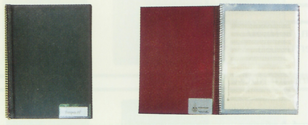 Notenmappen mit Klarsichttaschen Nr. 600 - 20 Taschen
