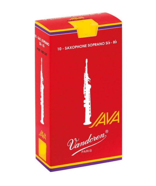 Blätter für Sopransaxophon Vandoren Java Red Cut - 10er Packung