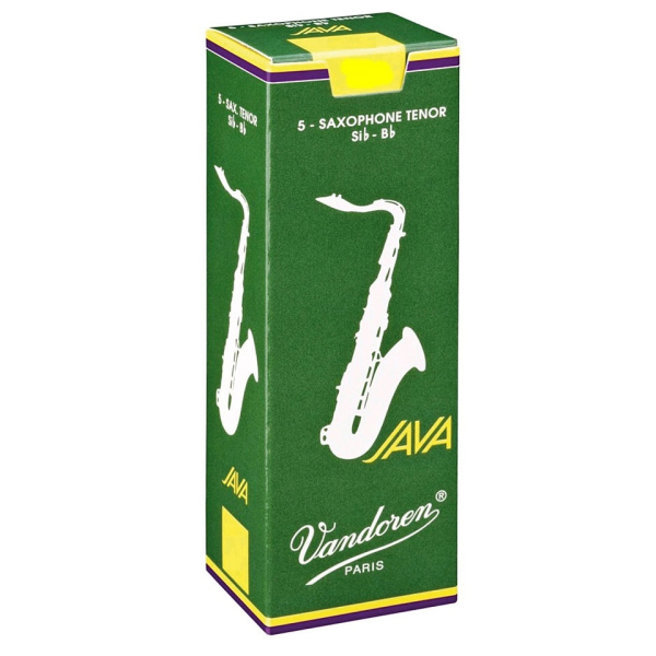 Blätter für Tenorsaxophon Vandoren Java - 5 Stück Packung